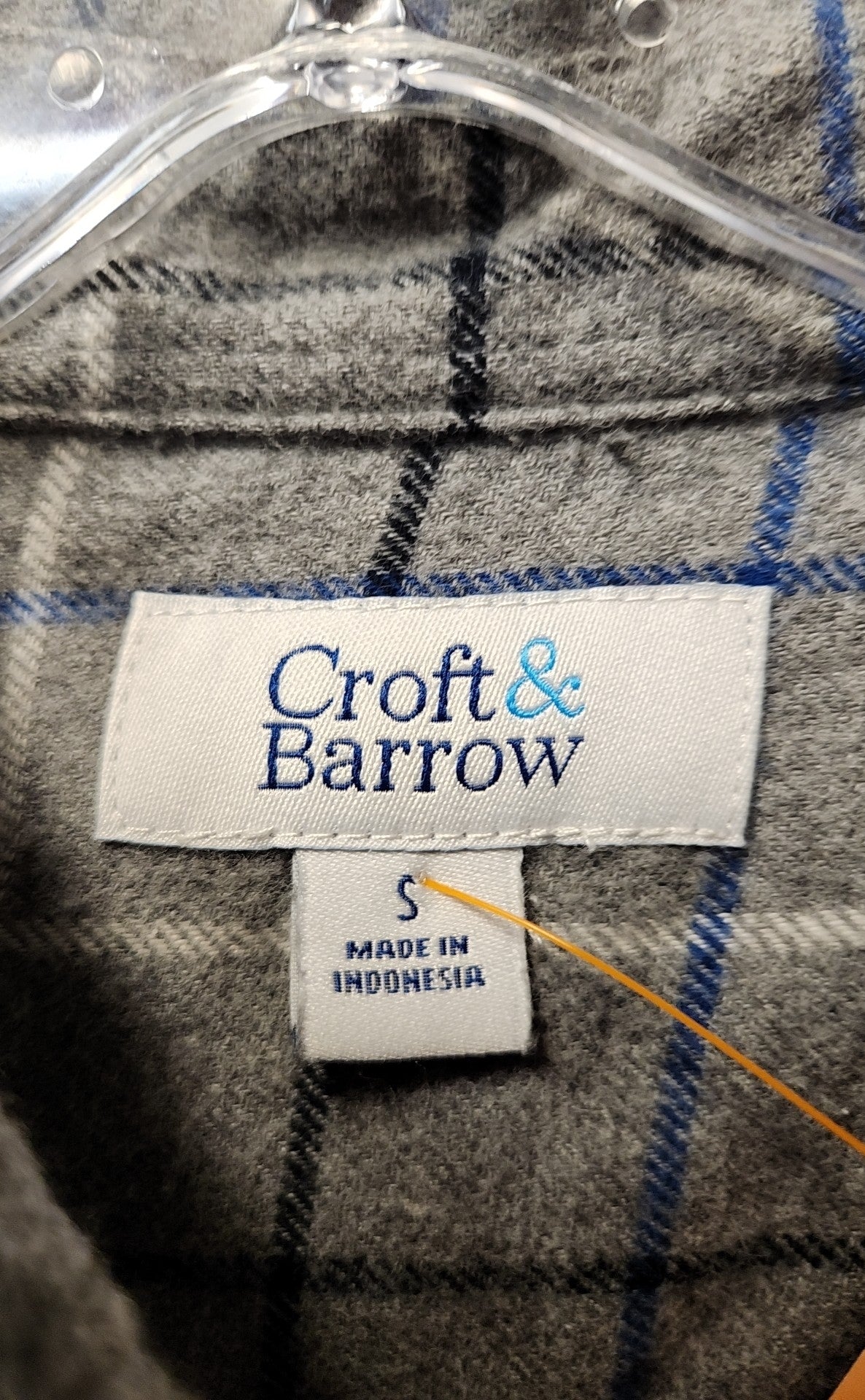 Croft & Barrow Men's Size S Gray Shirt