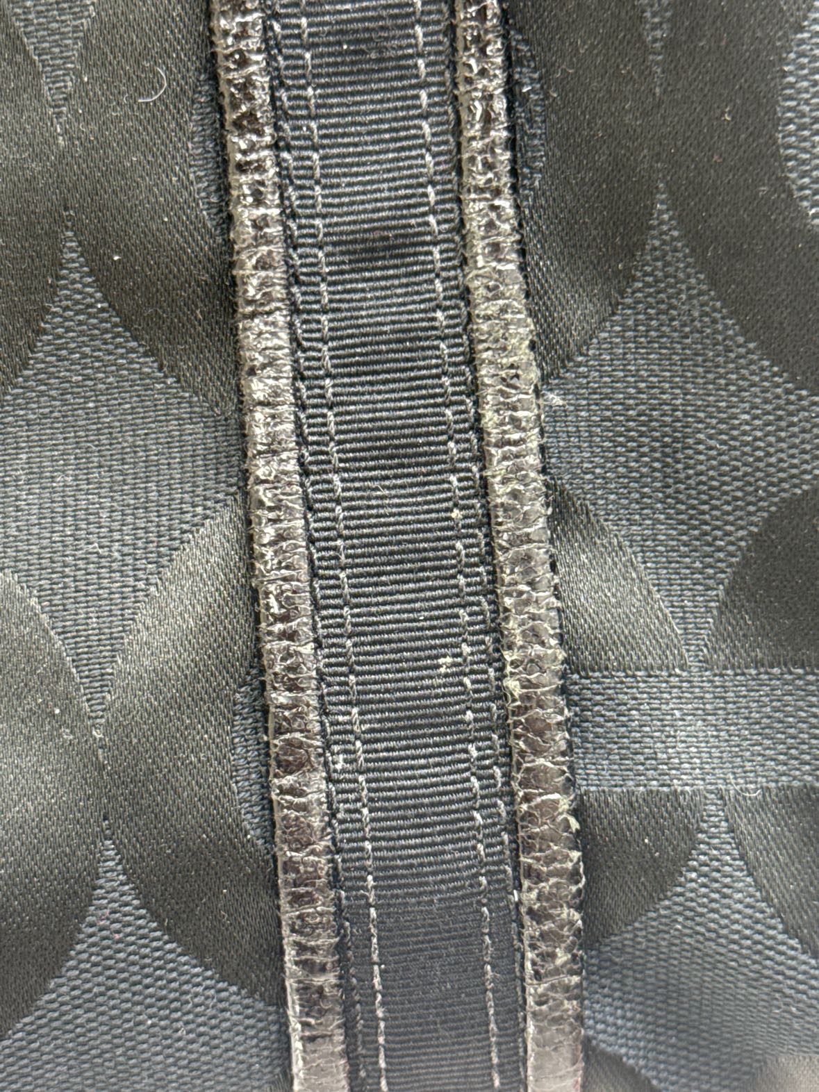 Coach 12836 Poppy OP Art Glam Black Shoulder/Tote Bag AS IS - wear