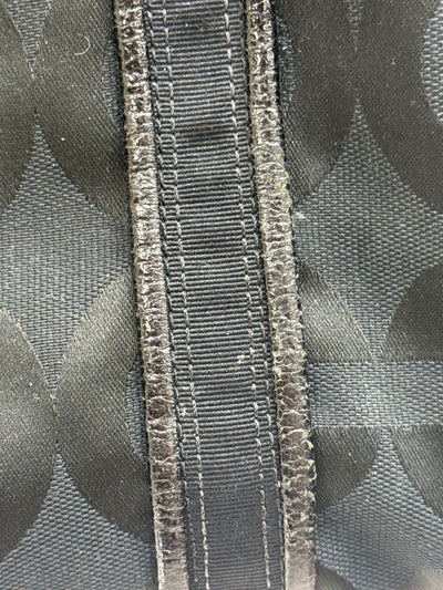 Coach 12836 Poppy OP Art Glam Black Shoulder/Tote Bag AS IS - wear