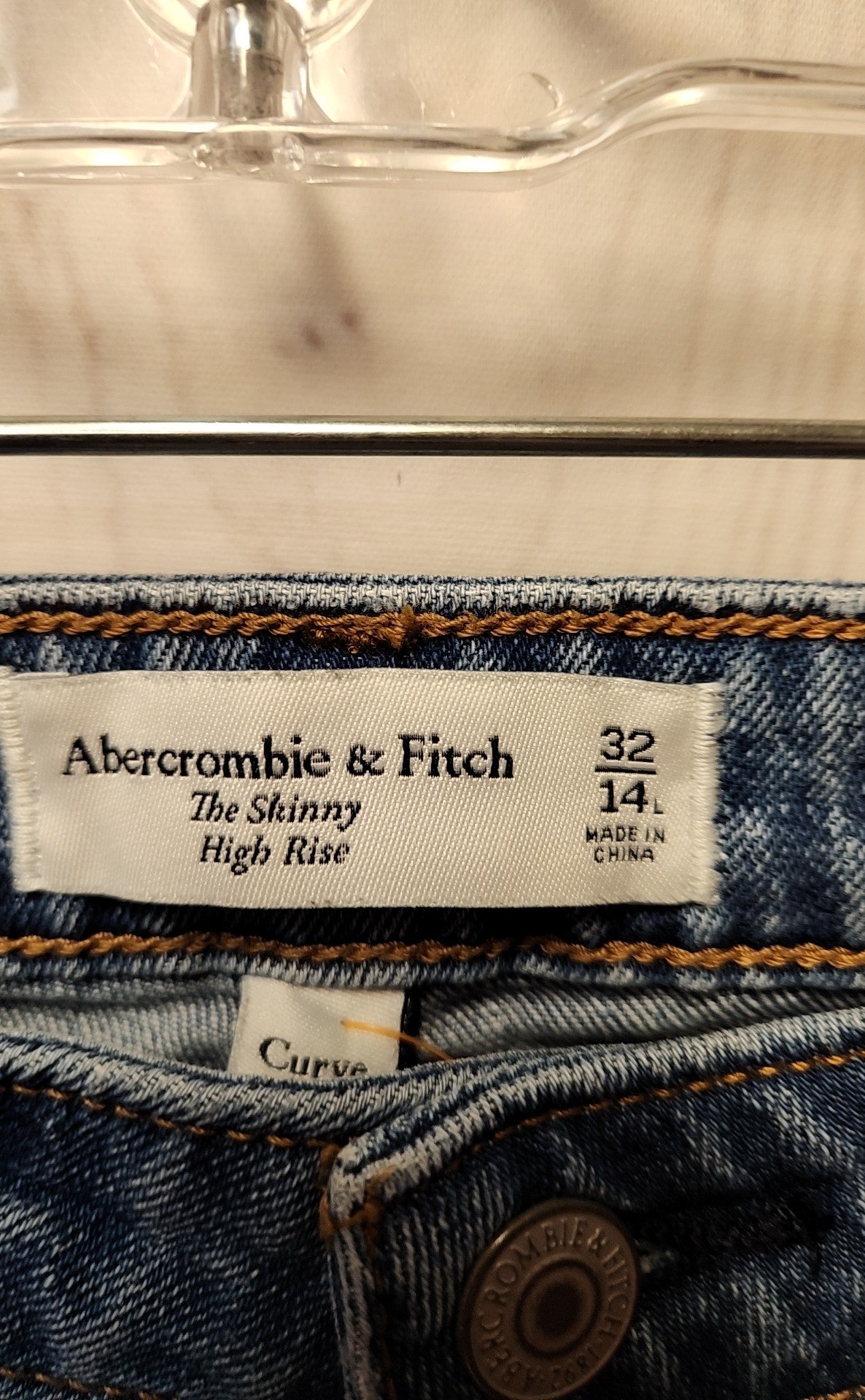Abercrombie & Fitch Women's Size 32 (13-14) Blue Jeans The Skinny High Rise