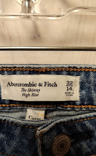 Abercrombie & Fitch Women's Size 32 (13-14) Blue Jeans The Skinny High Rise