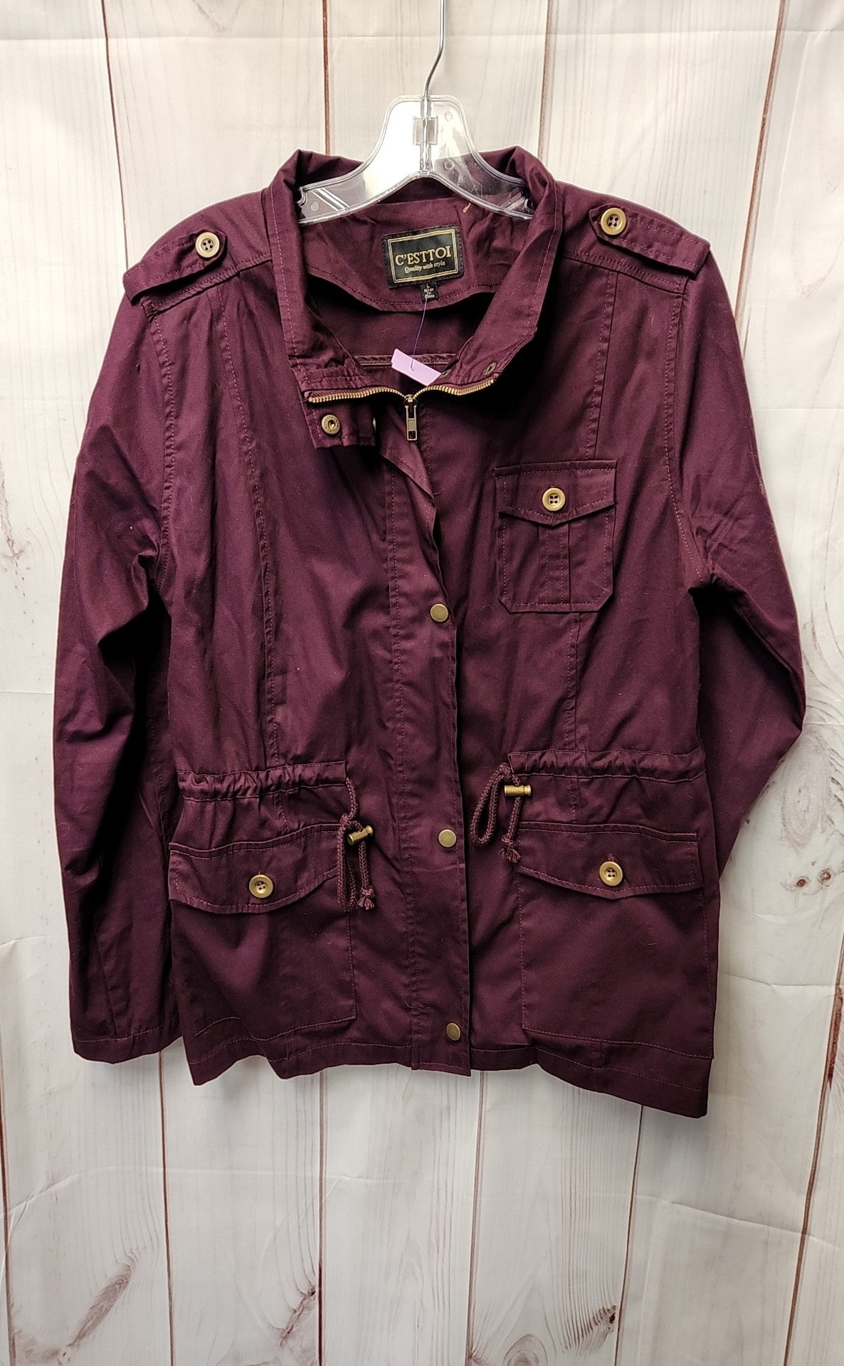 C'Esttoi Women's Size L Purple Jacket