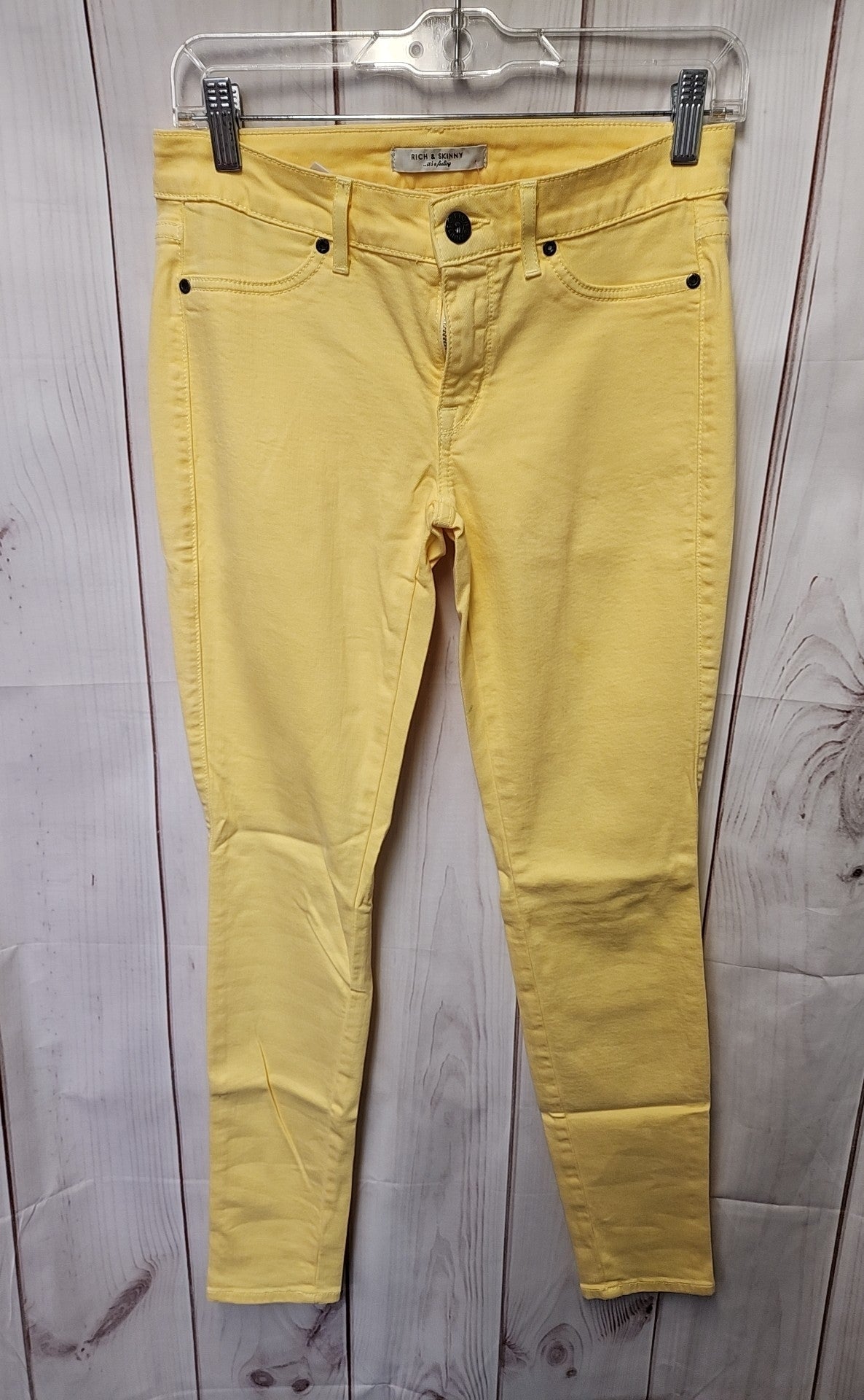 Rich & Skinny Women's Size 27 (3-4) Yellow Jeans