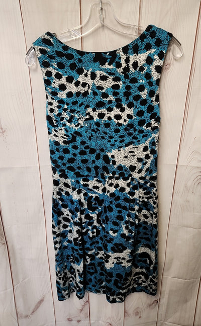 Banana Republic Women's Size M Black & Blue Dress