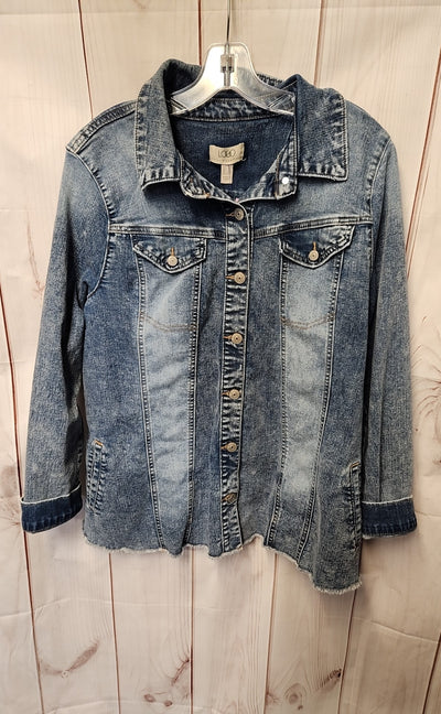 Logo Women's Size 16 Blue Jacket