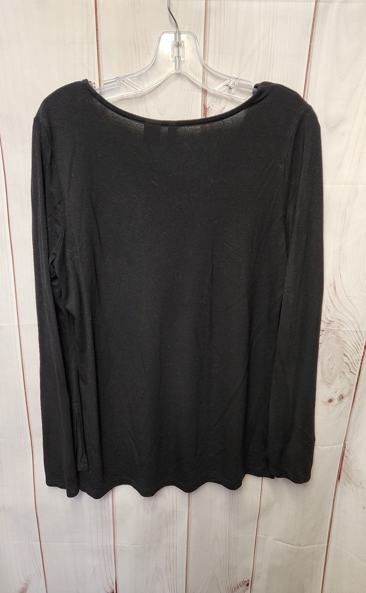 Paraphrase Women's Size L Black Long Sleeve Top
