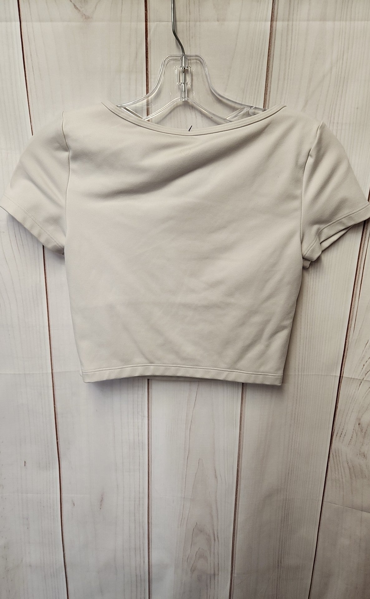 Gilly Hicks Women's Size S Beige Short Sleeve Top