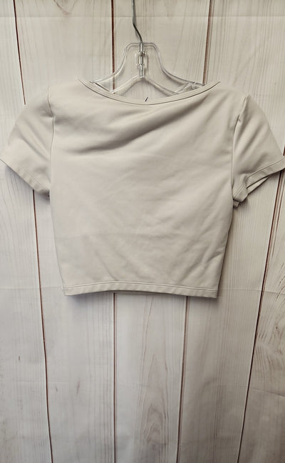Gilly Hicks Women's Size S Beige Short Sleeve Top