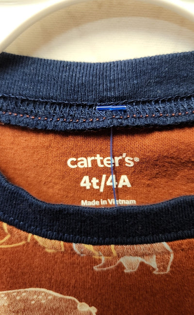 Carters Boy's Size 4 Brown Shirt