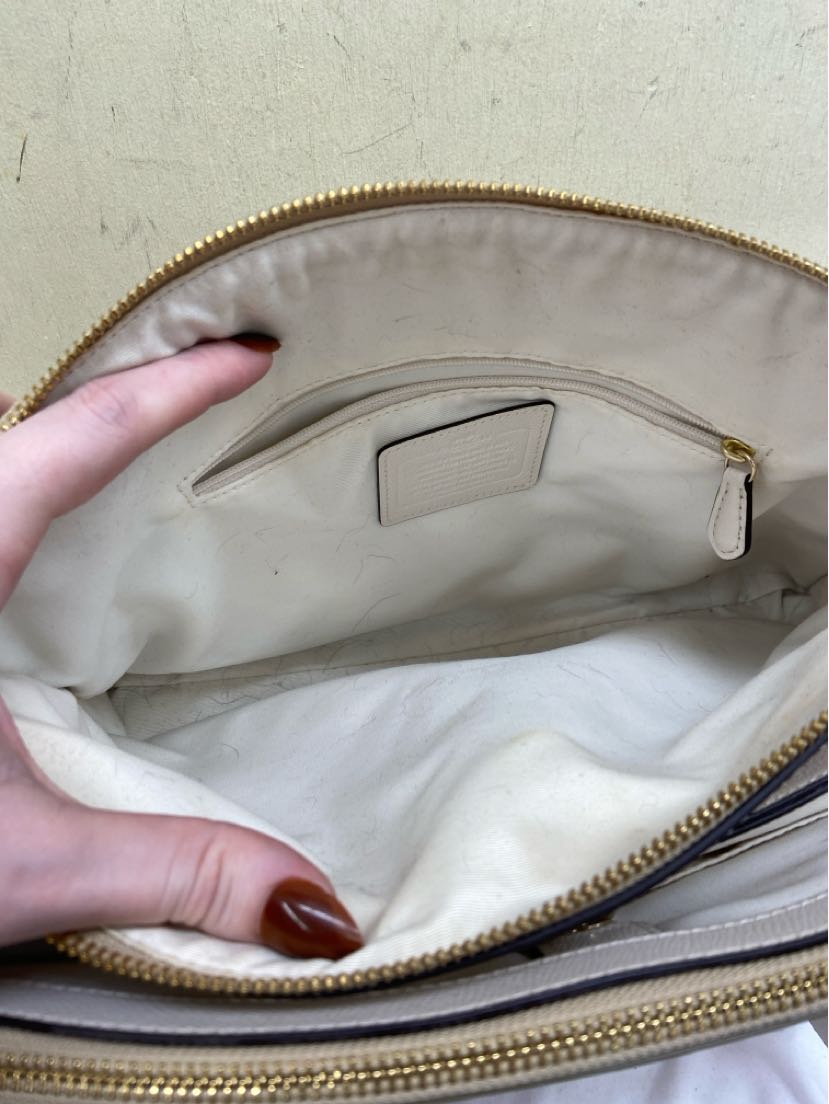 Coach 36721 Christie Carryall Signature Large Tan Leather Tote Bag