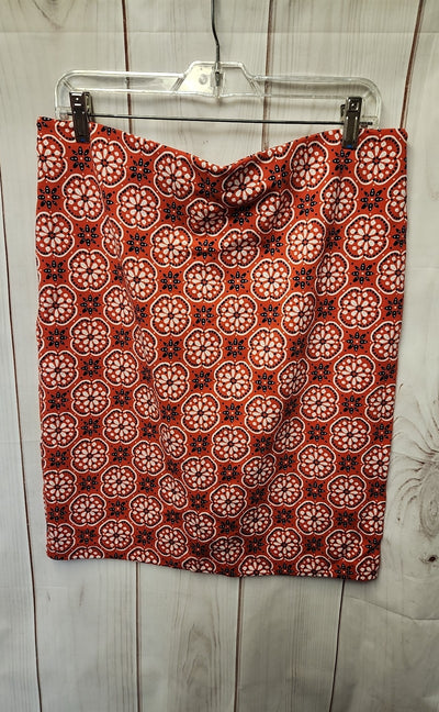 NWT Loft Women's Size L Red Skirt