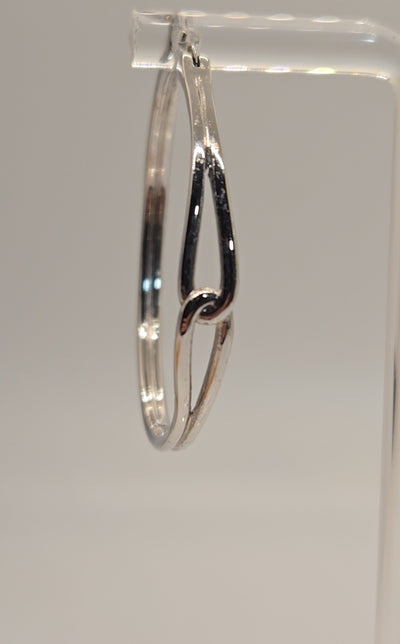 Kate Spade Silver Earrings - approx 1-1/4" - Hoops