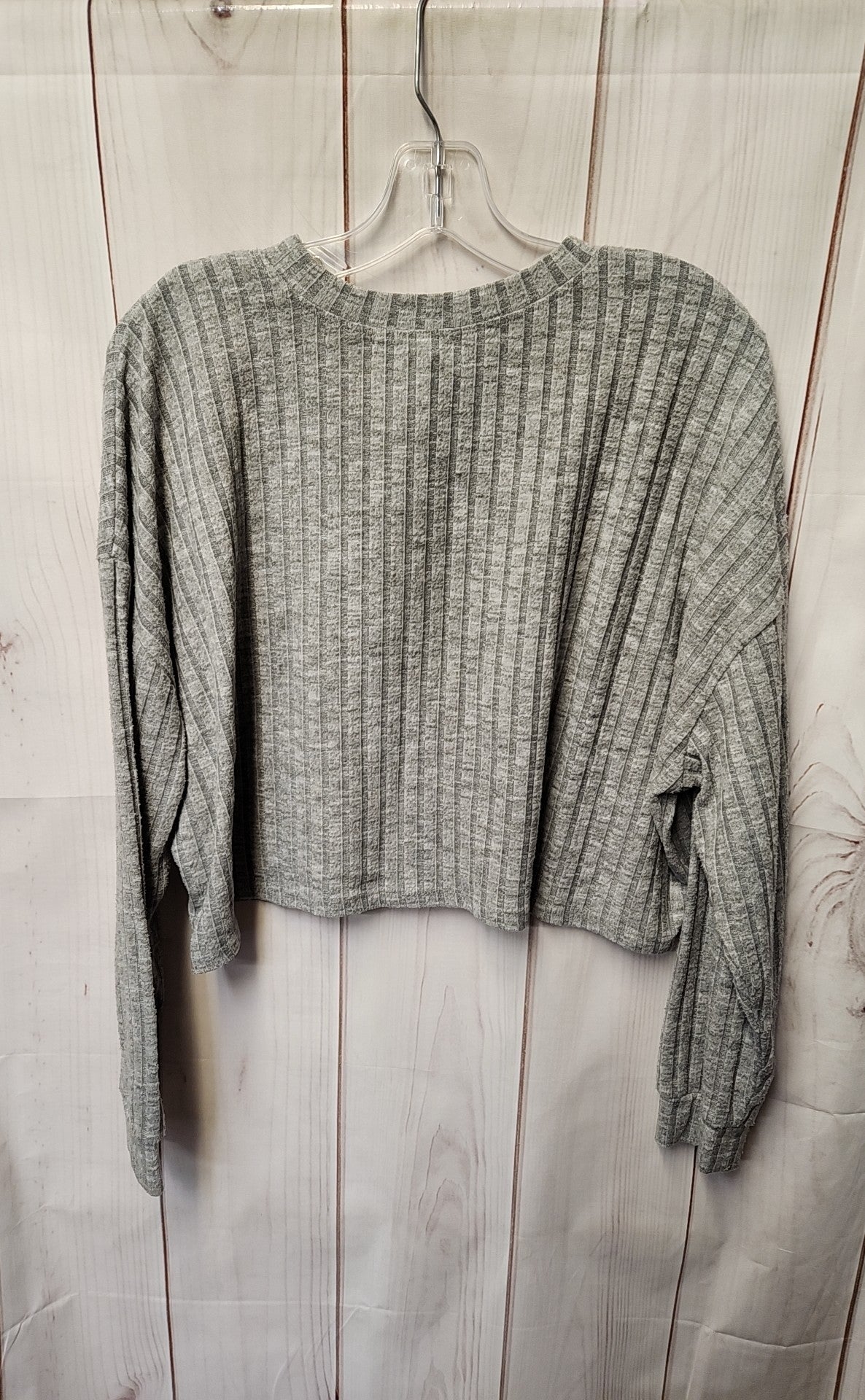 Billabong Women's Size M Gray Long Sleeve Top