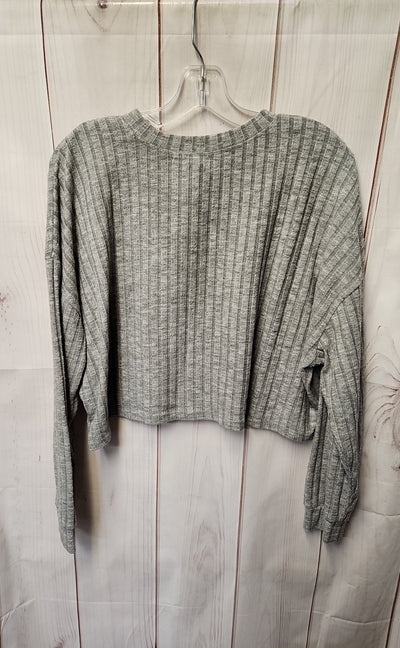 Billabong Women's Size M Gray Long Sleeve Top