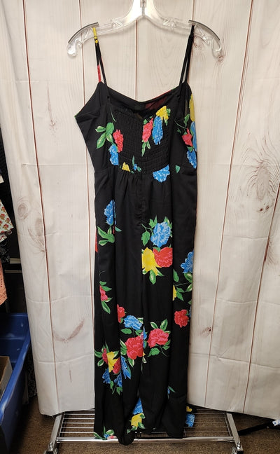 Baltic Born Women's Size XL Black Floral Jumpsuit