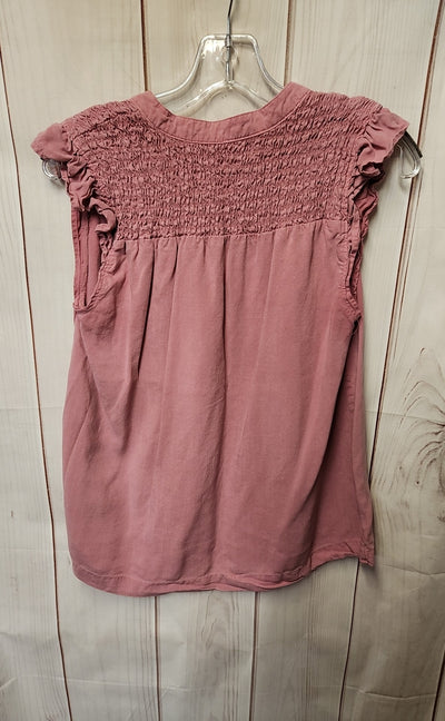 Cloth & Stone Women's Size S Pink Short Sleeve Top
