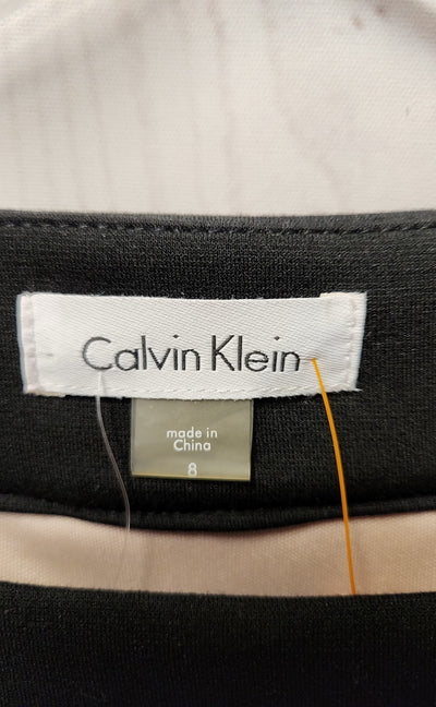 NWT Calvin Klein Women's Size 8 Black & Beige Dress