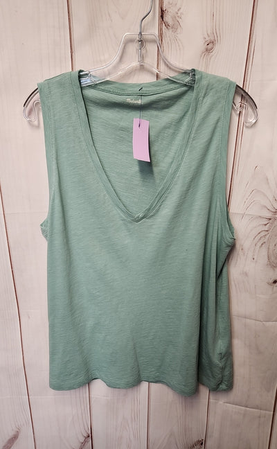 Madewell Women's Size XL Mint Sleeveless Top