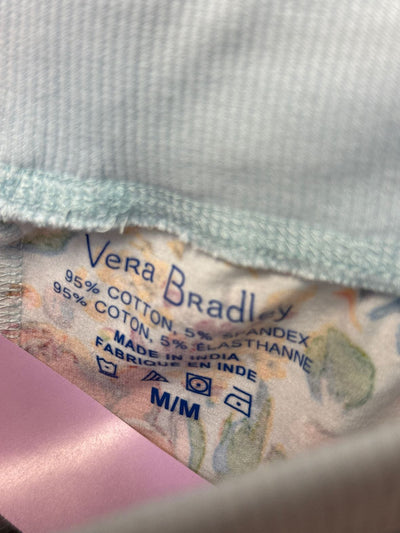 Vera Bradley Women's Size M Light Blue Floral Pants