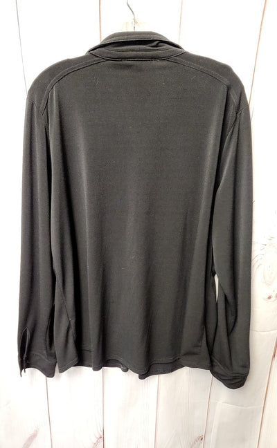 Adrianna Papell Women's Size XXL Black Long Sleeve Top
