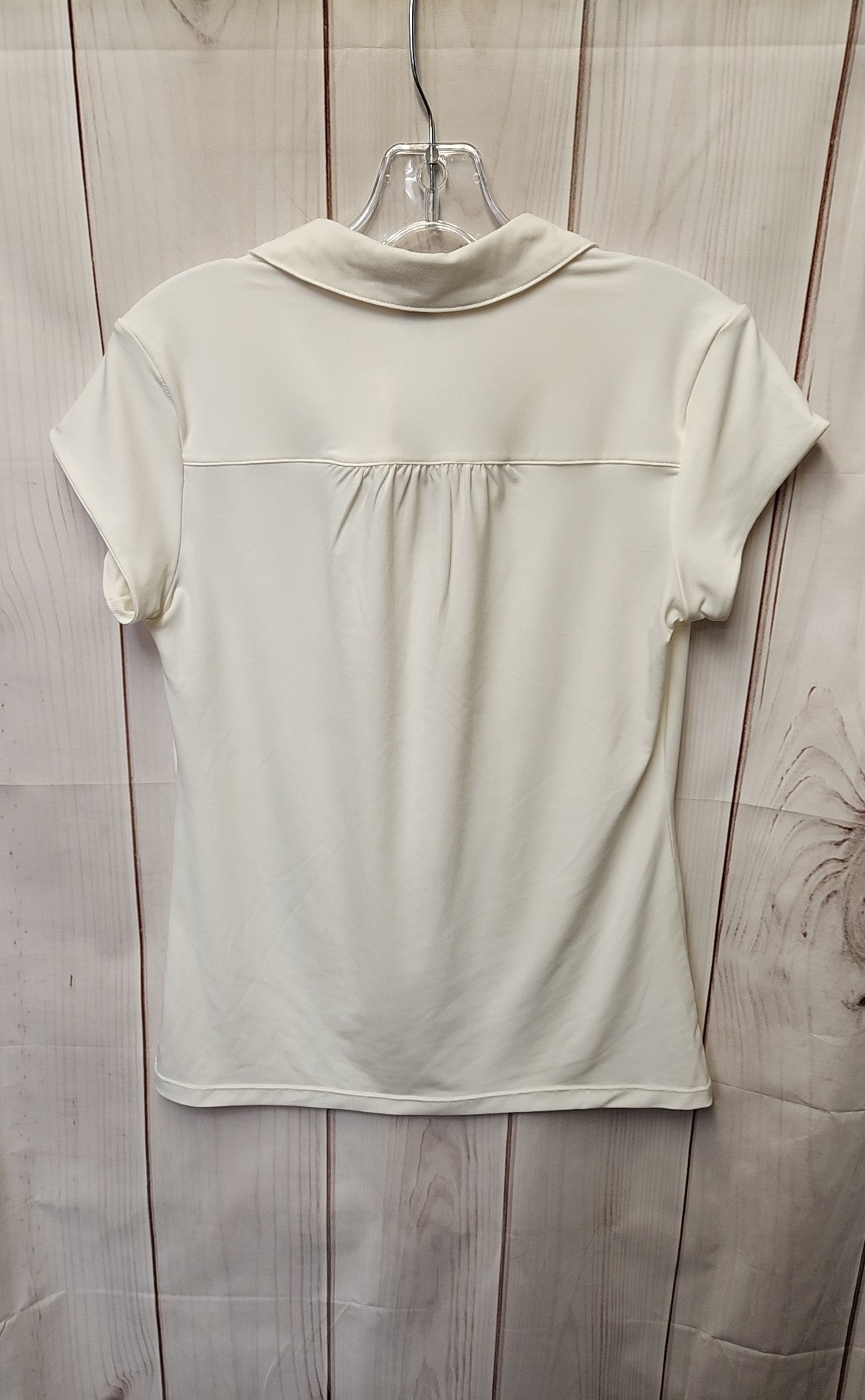 Alfani Women's Size M White Short Sleeve Top