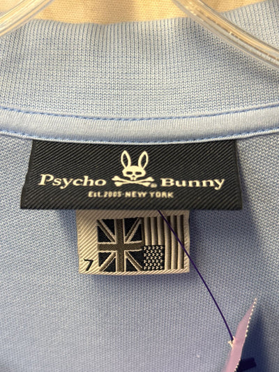 Psycho Bunny Men's Size 7 = US XL Blue Shirt