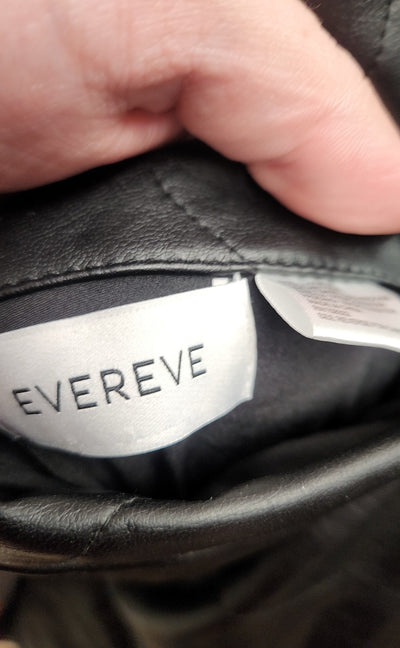 NWT Evereve Women's Size M Black Georgetown Reversible Coat