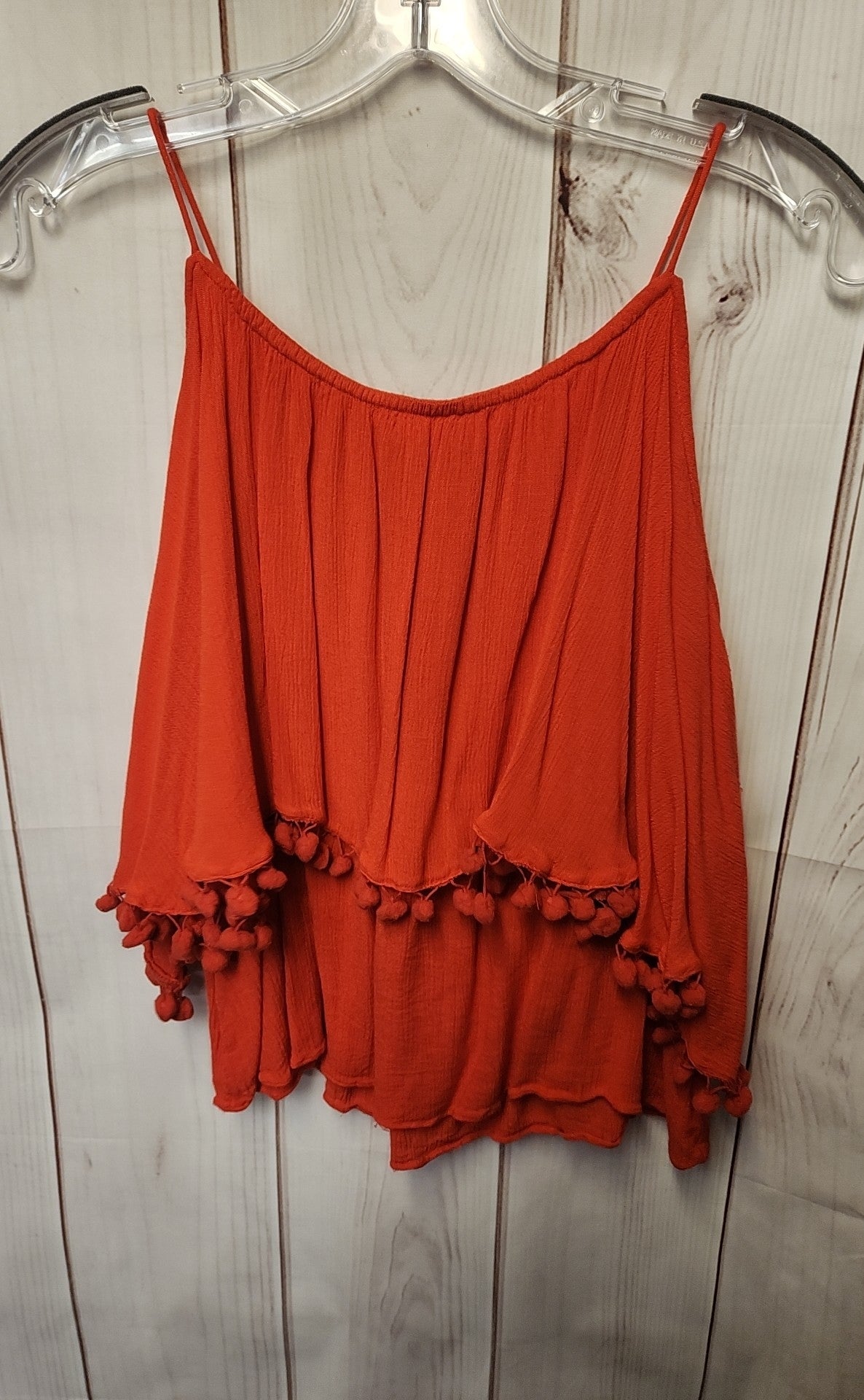 Faith & Zoe Women's Size S Red Sleeveless Top