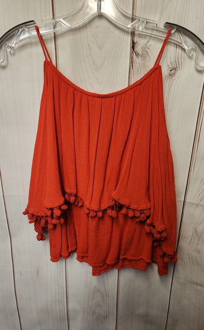 Faith & Zoe Women's Size S Red Sleeveless Top