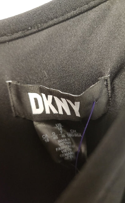 NWT DKNY Women's Size 16 Black & White Dress