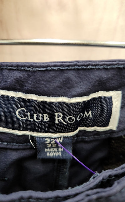 Club Room Men's Size 32x32 Navy Pants