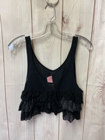 Free People Women's Size S Black Sleeveless Top