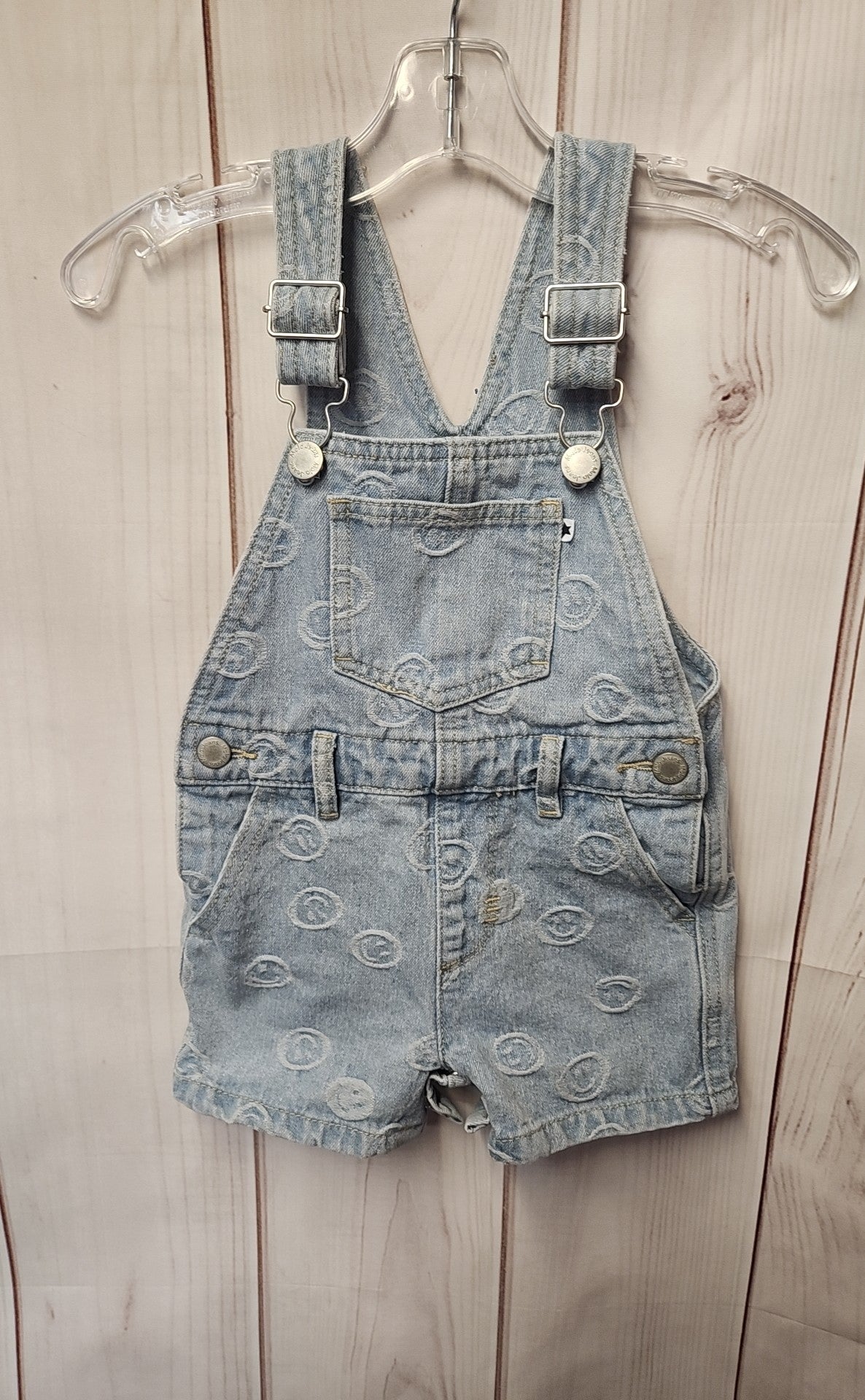 Molo Girl's Size 2/3 Blue Overalls