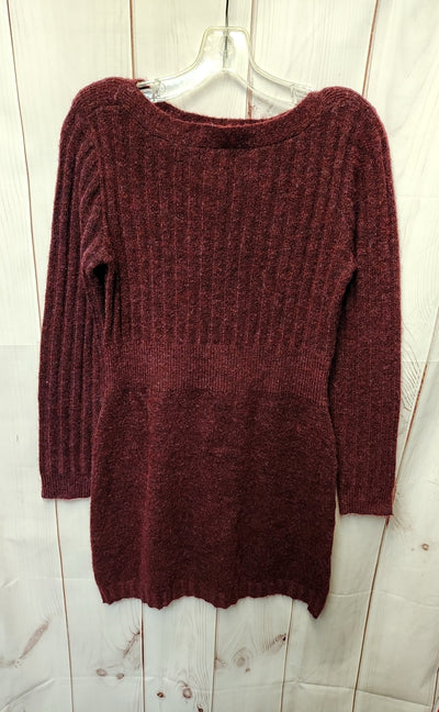Lauren Conrad Women's Size M Red Knit Dress