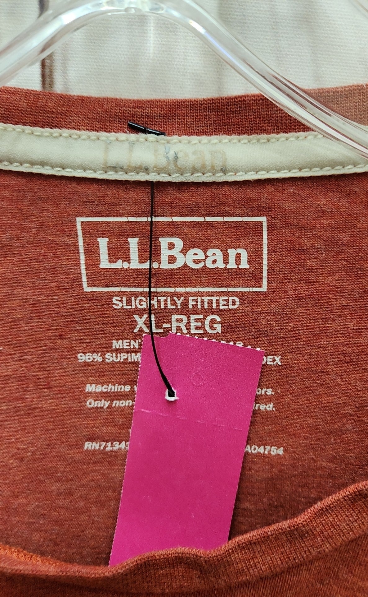 LL Bean Men's Size XL Red Shirt