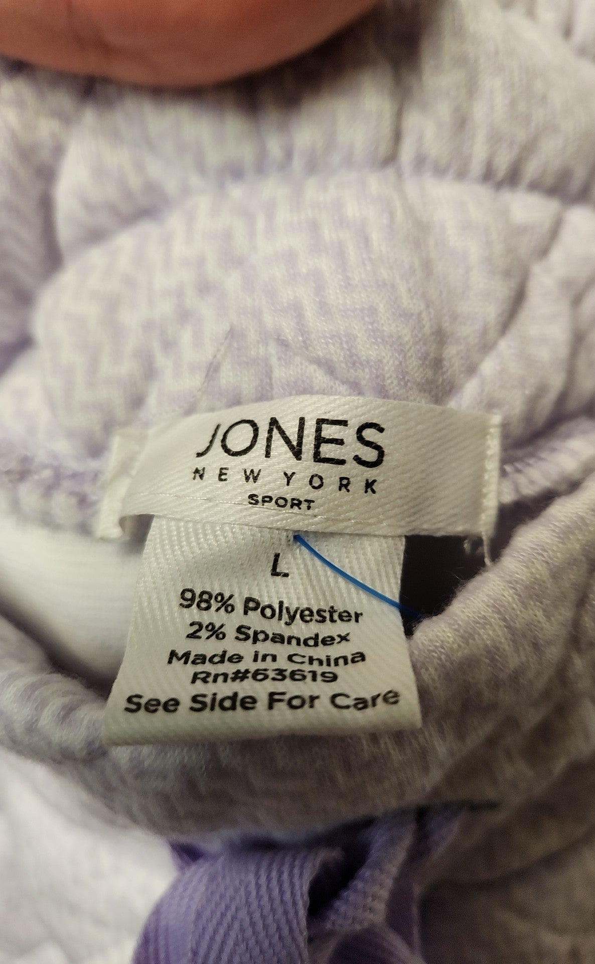 NWT Jones New York Women's Size L Purple Sweatpants
