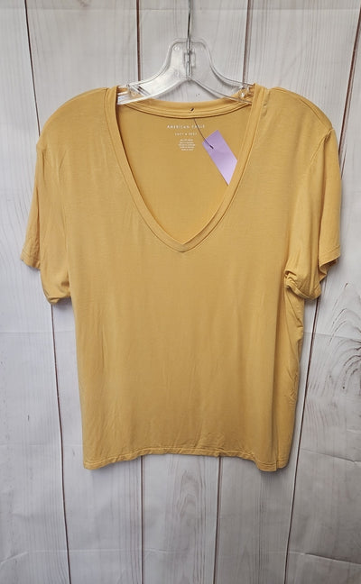 American Eagle Women's Size XS Yellow Short Sleeve Top