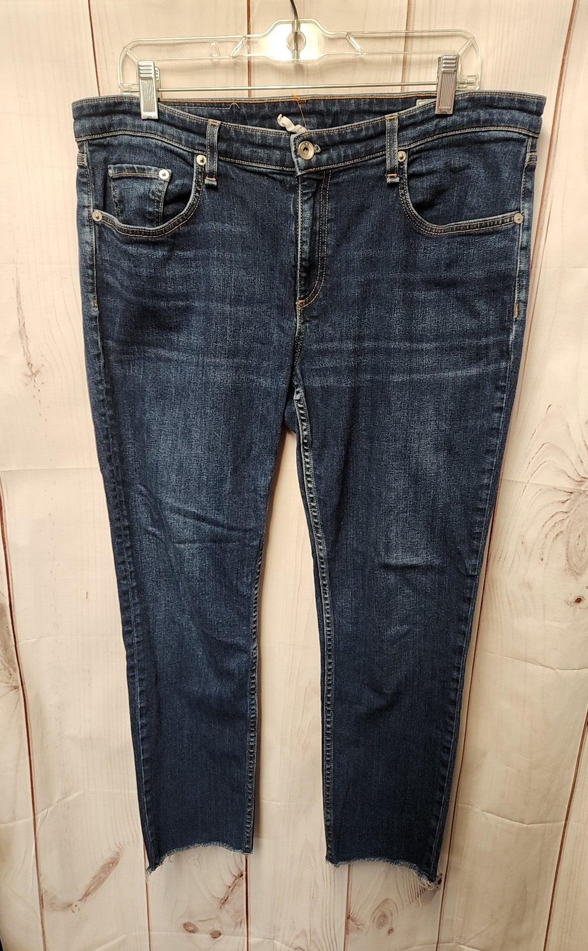 Rag & Bone Women's Size 32 (13-14) Blue Jeans Dre Low Rise Slim Boyfriend