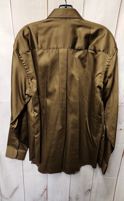 NWT Geoffrey Beene Men's Size XL Brown Shirt