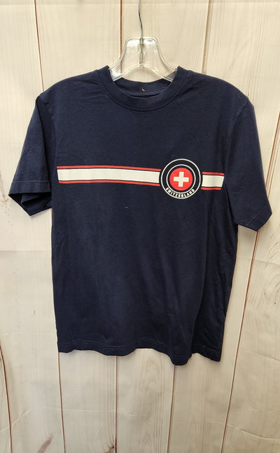Splash Arts Switzerland Women's Size XS Navy Short Sleeve Top