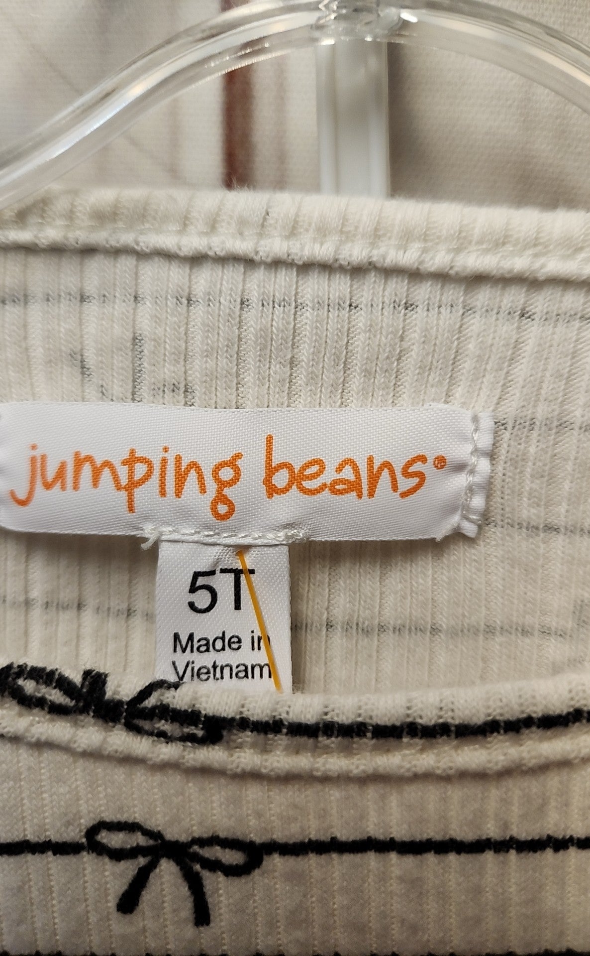 Jumping Beans Girl's Size 5 White & Black Outfit