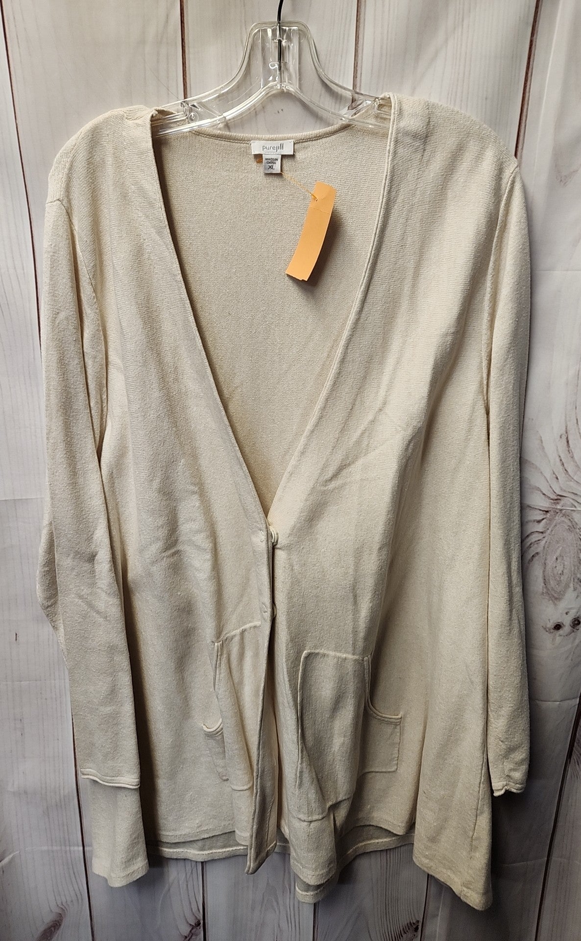 Pure Jill Women's Size XL White Cardigan