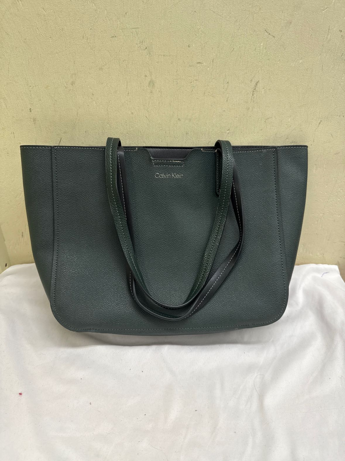 Calvin Klein Green Tote Bag