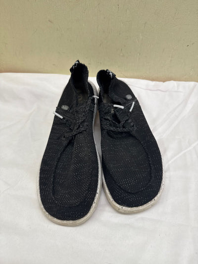 Hey Dude Men's Size 9 Black Sneakers Shoes
