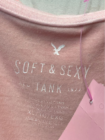 American Eagle Women's Size XL Pink Sleeveless Top