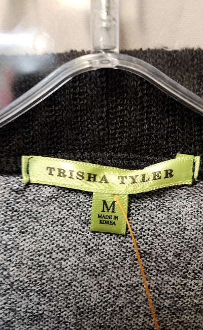 Trisha Tyler Women's Size M Black & Purple Cardigan
