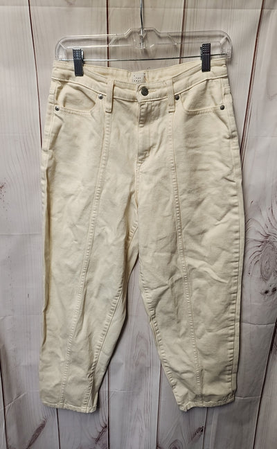 A New Day Women's Size 27 (3-4) Cream Jeans