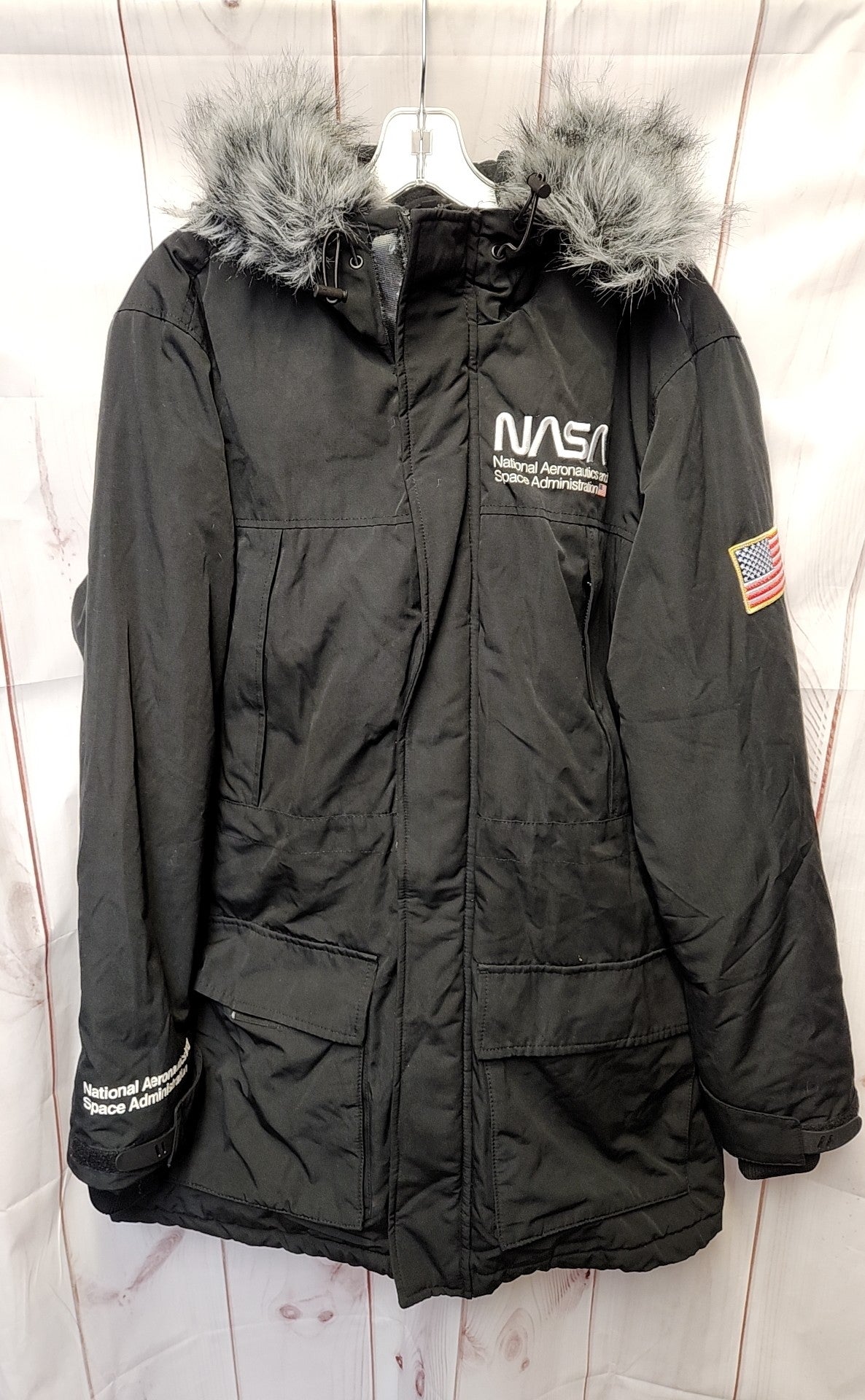 Divided Men's Size L Black Coat NASA