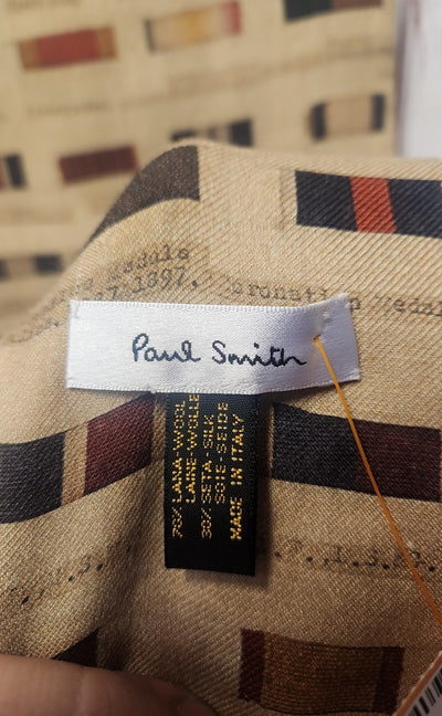 Paul Smith Brown Dress Scarf