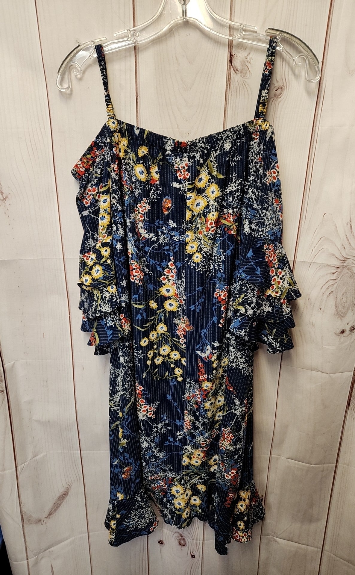 Gabby Skye Women's Size 12 Navy Floral Dress